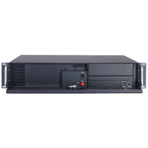 Axiomtek AX61223TM 2U Rackmount Chassis for ATX/Micro ATX Motherboard, black, w/o power supply